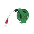 50 ft. Retractable Grounding Wire Reel, Green, Cable Coated: Yes