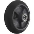 10" Caster Wheel, 250 lb. Load Rating, Wheel Width 2", Thermoplastic Rubber, Fits Axle Dia. 5/8"
