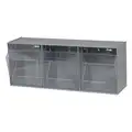 Quantum Storage Systems Tip Out Bin, Number of Drawers or Bins 3, Outside Height 9-1/2", Outside Length 7-3/4"