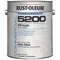 Rust-Oleum High Gloss Interior/Exterior Paint, Water Base, Safety Yellow, 1 gal.