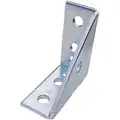 Corner Connector, 90 Degrees: 3 Holes, 9/16 in Hole Dia, Steel, GRAINGER APPROVED