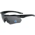 ESS Crossbow Scratch-Resistant Polarized Safety Glasses , Gray Lens Color