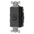 Hubbell Wiring Device-Kellems 20 AA Commercial Receptacle, Black; Tamper Resistant: No