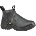 Florsheim Chelsea Boot, 10, M, Men's, Black, Steel Toe Type, 1 PR