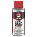 3-In-One Lock Dry Lubricant, -50&deg; to 500&deg;F, PTFE, Net Fill 2.5 oz., Aerosol Can