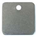 Stainless Steel Blank Tags; 2" H x 2" W