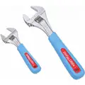 Channellock 6-1/4", 10" Steel Adjustable Wrench Set with Cushion Grip Handle