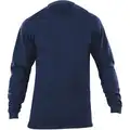 Fire Navy Station Wear Long Sleeve T-Shirt, 2XL, Cotton, Fits Chest Size 52"