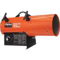 Dayton 25-9/16" x 11-7/8" x 16-1/8" Torpedo Portable Gas Heater with 3500 sq. ft. Heating Area