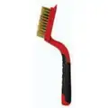 Brass Tire and Battery Brush, 7-1/4" L x 1/2" W, Red