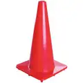 Traffic Cone, 18" Cone Height, Orange, P VC