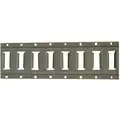 Horizontal E-Track: 12 ga Steel, 6,000 lb Working Load Limit, Bolt-On Mounting, 60 in Lg