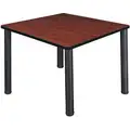 Square Cafe Table, Cherry, Height: 30", Depth: 36"