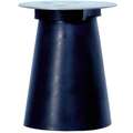 K&E Safety Cone Adapter For Magnetic Safety Light, LED, 4-1/2" Height, 3-3/4" Width, 3-3/4" Depth