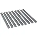 Utility Cart Bin Rail Kit: Steel, For 19 in Cart Wd, Gray, 400 lb Load Capacity, For 30930