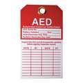 AED Inpection Tag, Cardstock, Height: 5", Width: 4"