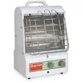 Dayton Portable Electric Heater, Fan Forced, 120VAC, 5120 / 3071 / 2047 BTU, White