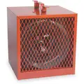 Dayton Portable Electric Heater, Fan Forced, 208/240VAC, 16,380 / 12,285 BTU, Red