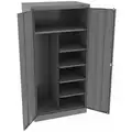 Tennsco Commercial Storage Cabinet, Medium Gray, 72" H X 36" W X 24" D, Assembled