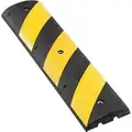 Alley Bump, Rubber, 6 ft. x 3" x 12", Black/Yellow, 350 psi