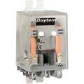 Dayton 240VAC, 11-Pin Flange Mount Relay; Flange Location: Side, AC Contact Rating: 10A @ 277V