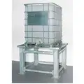 Denios Intermediate Bulk Container Stand: 1 IBC Totes, 1 Shelves, 52 in Wx 52 in Dx 36 in H, Steel