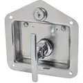 T-Latch: Stainless Steel, Stainless Steel, 4 7/8 in Catch/Latch Ht, 4 3/4 in Catch/Latch Wd
