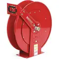 Reelcraft Spring Return Hose Reel: 50 ft (3/4 in I.D.), 500 psi Max Op Pressure, Nickel Plated Steel, Red