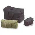 2-Pocket Canvas General Purpose Tool Bag, 9"H x 19"W x 6"D, Black