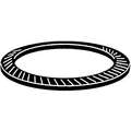 Disc Spring: Metric, S, 0.25 For Rod Size, Spring Steel, 0.75 For Hole Size, 100 PK