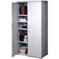 Iceberg Storage Cabinet: OfficeWorks Series, 72 in H, 36 in W, 22 in Dp, Platinum