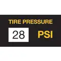Tire Sticker, 28 PSI, 100/Roll