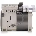 1/3 HP Piston Air Compressor/Vacuum Pump, 115VAC, 100/100 Max. PSI Cont./Int.
