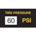 Tire Sticker, 60 PSI, 100/Roll