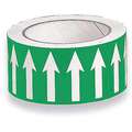 Harris Industries Self-Adhesive, Vinyl Banding Tape with White Arrows on Green Background, 54 ft. L