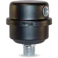 Filter Silencer: 1/4 in (M)NPT Inlet Size, 4 cfm, 2.75 in Overall Ht, 2.5 in Outside Dia