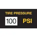Tire Sticker, 100 PSI, 100/Roll