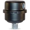 Filter Silencer: 3/8 in (M)NPT Inlet Size, 8 cfm, 2.75 in Overall Ht, 2.5 in Outside Dia