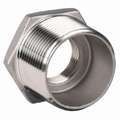 316 Stainless Steel Hex Bushing, MNPT x FNPT, 1/2" x 3/8" Pipe Size - Pipe Fitting