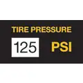 Tire Sticker, 125 PSI, 100/Roll