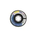 Flexovit Flap Disc, 4", Type 27, Zirconia Alumina, 60 Grit, 5/8"