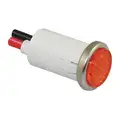 Dayton Flush Indicator Light, LED Lamp Type, 120 VAC/DC Voltage, 1/2" Mounting dia Size