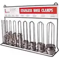 Imperial Small Standard Hose Clamps Assortment, #4 Thru #36, Stainless Steel, Slotted Hex Head, 70 Pieces
