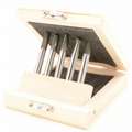 Westward Carbide Bur Set, Single Cut, Ball, Cylindrical, Cylindrical Ball Nose, Pointed Cone, Tree