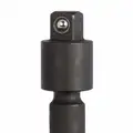 Steelman Pro Impact Socket Extension: 1/2 in Input Drive Size, 3/8 in Output Drive Size, Black Oxide