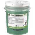 Zep Multi-Clean Green, 5 gal., Concentrated, Liquid All Purpose Cleaner; Unscented