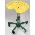 Sumner Round Stool with 15" to 20" Seat Height Range and 300 lb. Weight Capacity, Green, Yellow