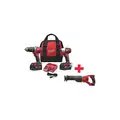 M18, Cordless Combination Kit, 18V DC Voltage, Number of Tools 2