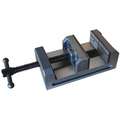 Machine Vise, Drill Press Vise, Fixed Base, 4" Jaw Opening, 4" Jaw Width