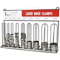 Imperial Small Lined Hose Clamps Assortment, #6 Thru #36, Stainless Steel, Slotted Hex Head, 70 Pieces